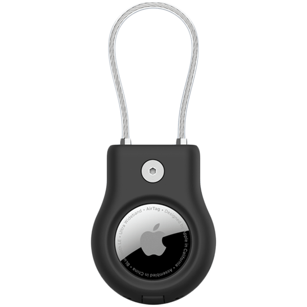 BELKIN Secure Holder with Wire Cable - Airtag - Black