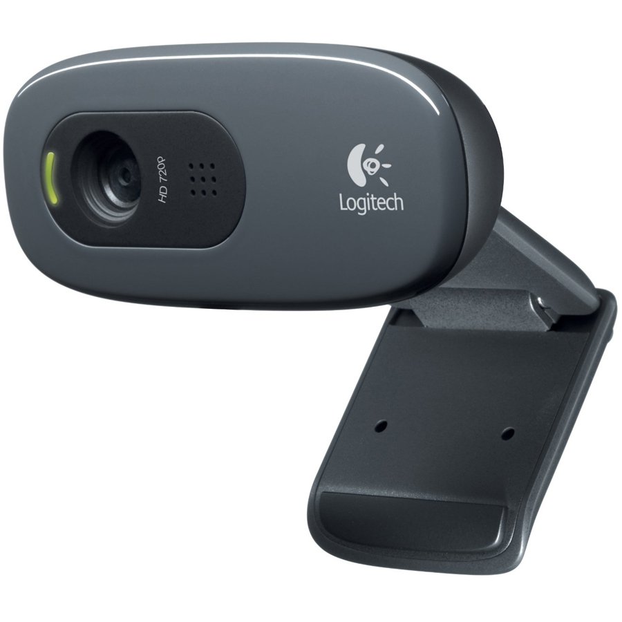 Logitech C270 HD Webcam - BLACK - USB