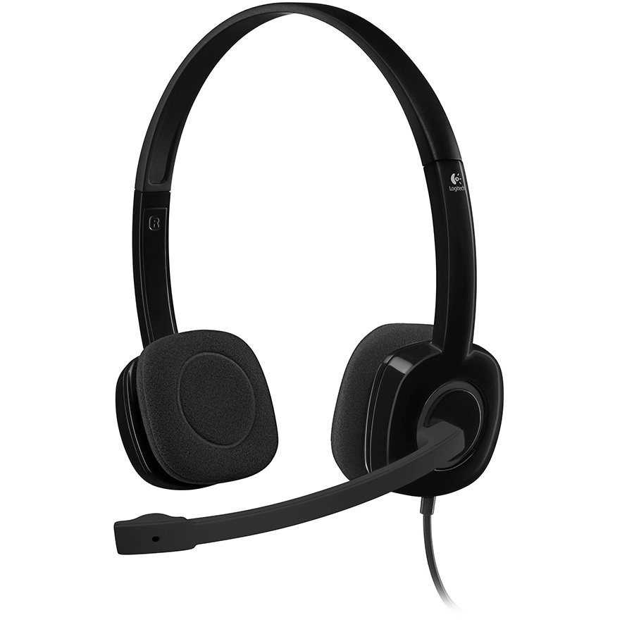 Logitech H151 Corded Stereo Headset - BLACK