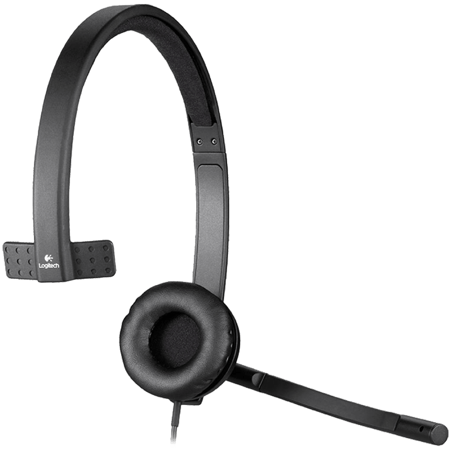 Logitech H570e Mono USB Headset - BLACK