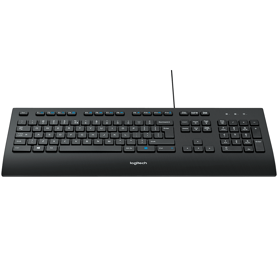 Logitech K280e Corded Keyboard - BLACK - USB - RUS - B2B
