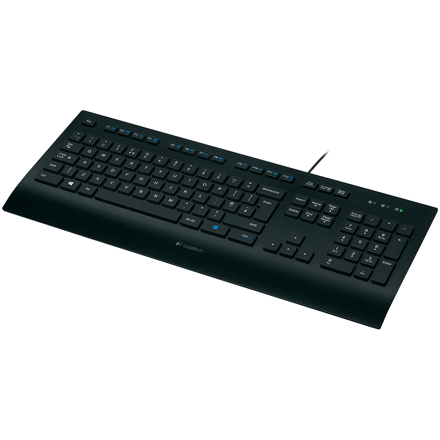 Logitech K280e Corded Keyboard - BLACK - USB - RUS - B2B