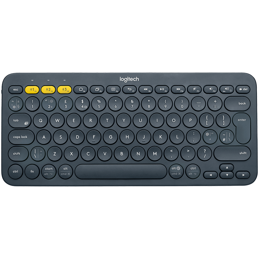 Logitech K380 Multi-Device Bluetooth Keyboard - DARK GREY - RUS