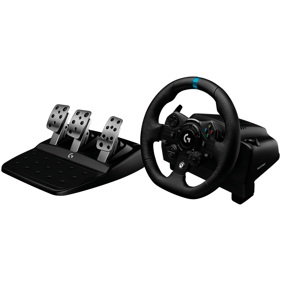 Logitech G923 Racing Wheel and Pedals - PC/PS - BLACK - USB