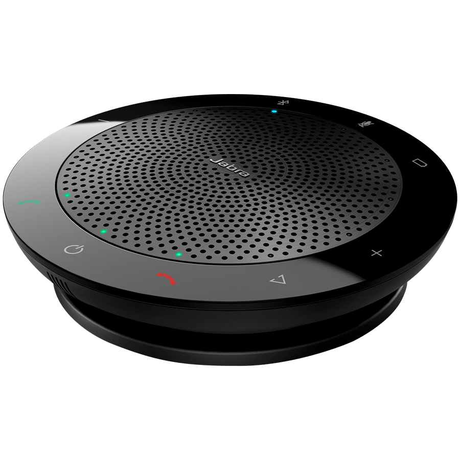 Jabra SPEAK 510 + Speakerphone for UC & BT plus Bundle LINK 370, USB Conference solution, 360-degree-microphone, Plug&Play, mute and volume button, Wideband, Bluetooth (up to 100 meters).Version B: incl. Smart Button activated via JABRA Direct