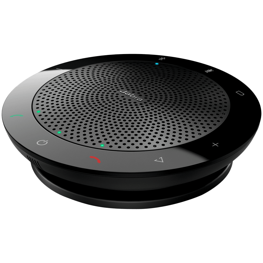Jabra SPEAK 510 MS Speakerphone for UC & BT, USB Conference solution, 360-degree-microphone, Plug&Play, mute and volume button, Wideband, Bluetooth (up to 100 meters), Microsoft optimized Version B: incl. Smart Button activated via JABRA Direct