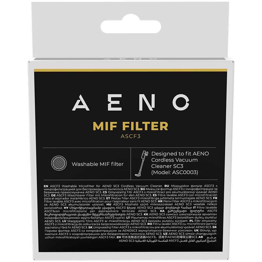 AENO Washable MIF filter for stick vacuum cleaner SC3