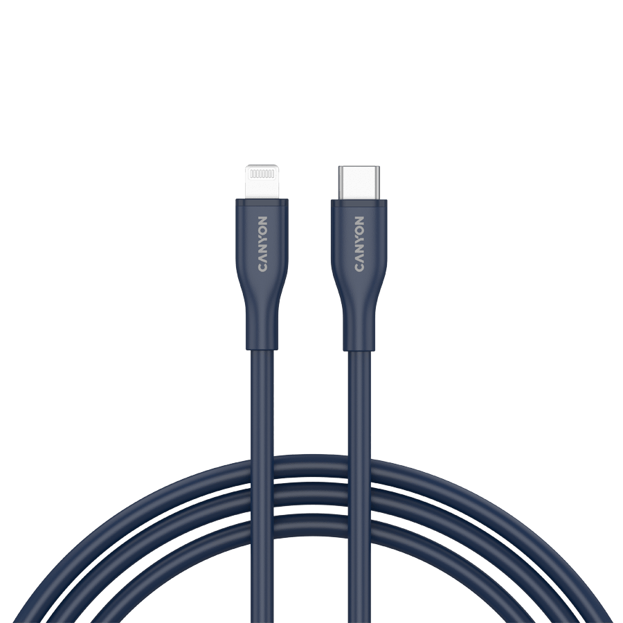 CANYON cable CLNM60 C-L 60W MFI 1m Silicon Blue