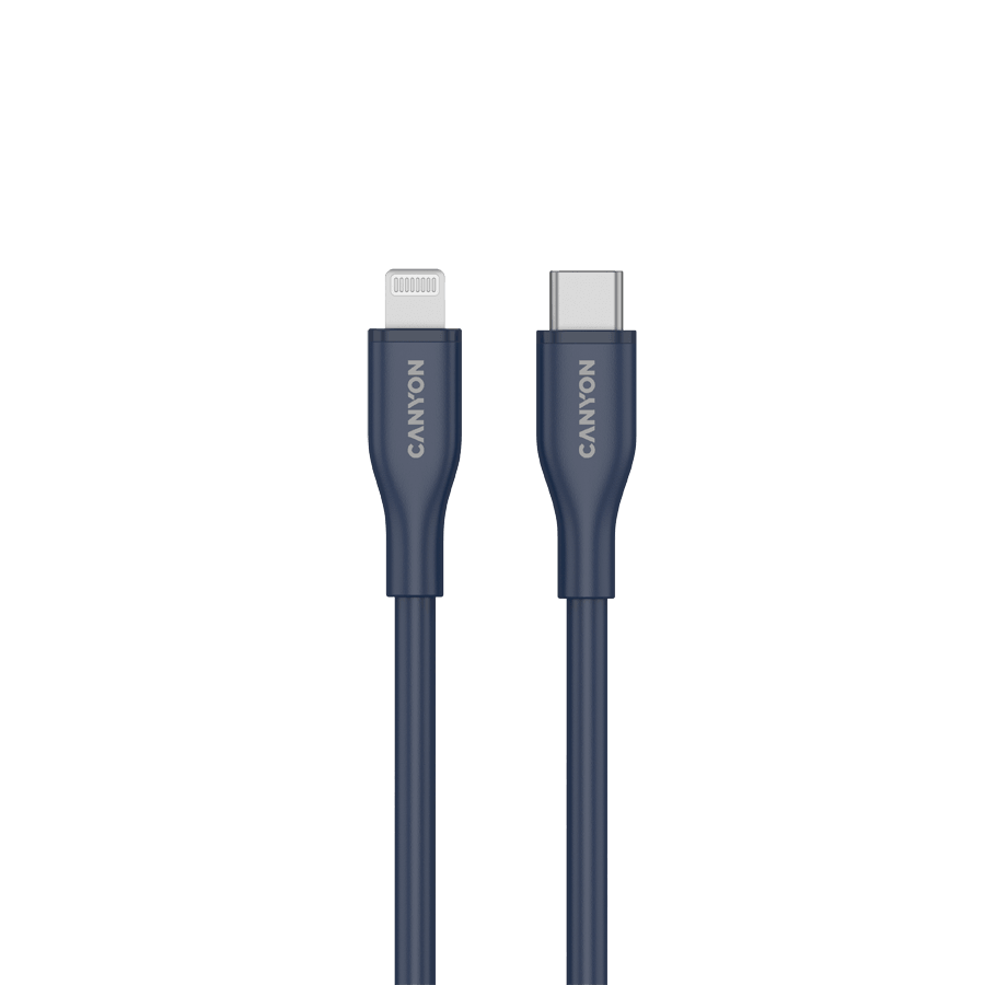 CANYON cable CLNM60 C-L 60W MFI 1m Silicon Blue