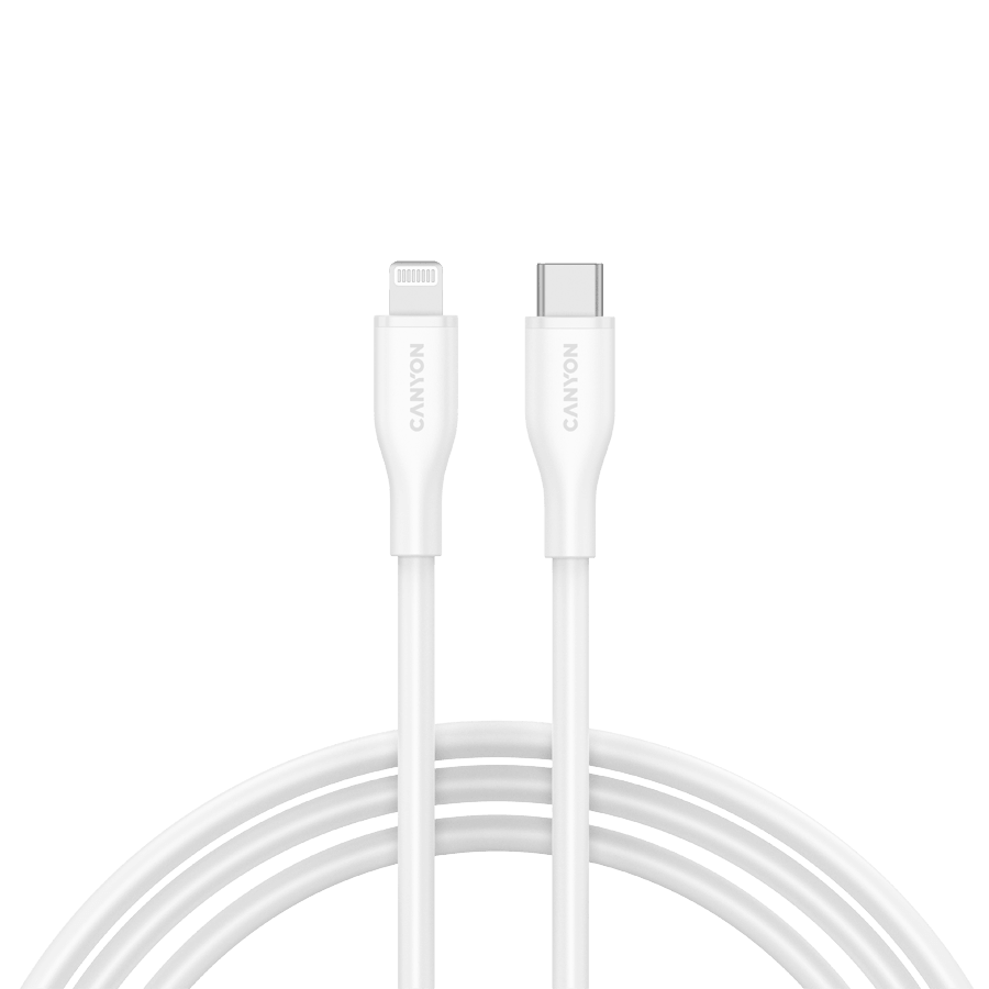 CANYON cable CLNM60 C-L 60W MFI 1m Silicon White
