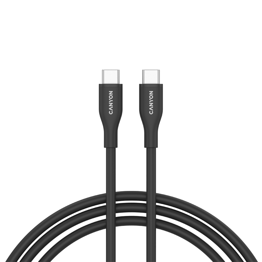 CANYON cable CC60SC10 C-C 60W 1m Silicon Black