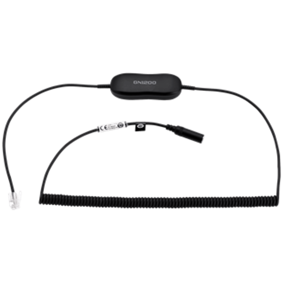 Jabra Desk phone cable for JABRA EVOLVE - RJ9 to 3, 5 mm jack converter cable 2M.Desk phone compatibility Cisco models: 69xx, 79xx 8961, 99xx