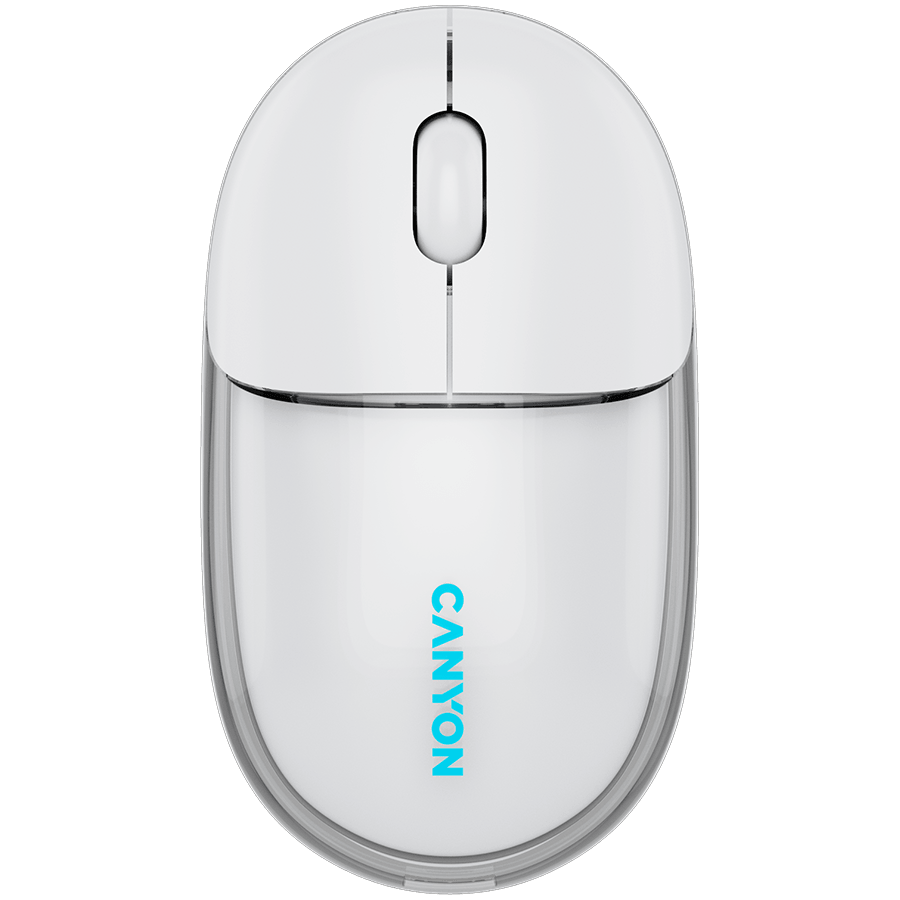 CANYON mouse OnClick 24 BT/ Wireless Transparent/White
