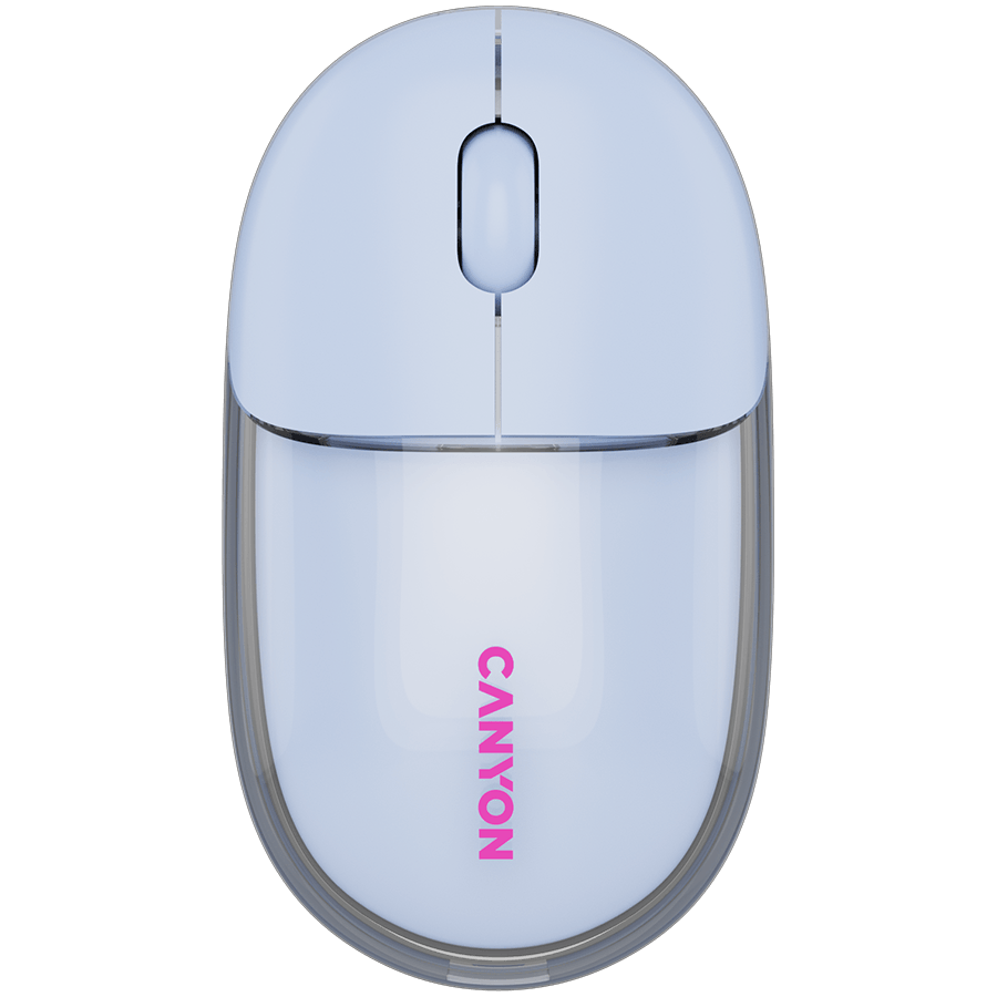 CANYON mouse OnClick 24 BT/ Wireless Transparent/Blue