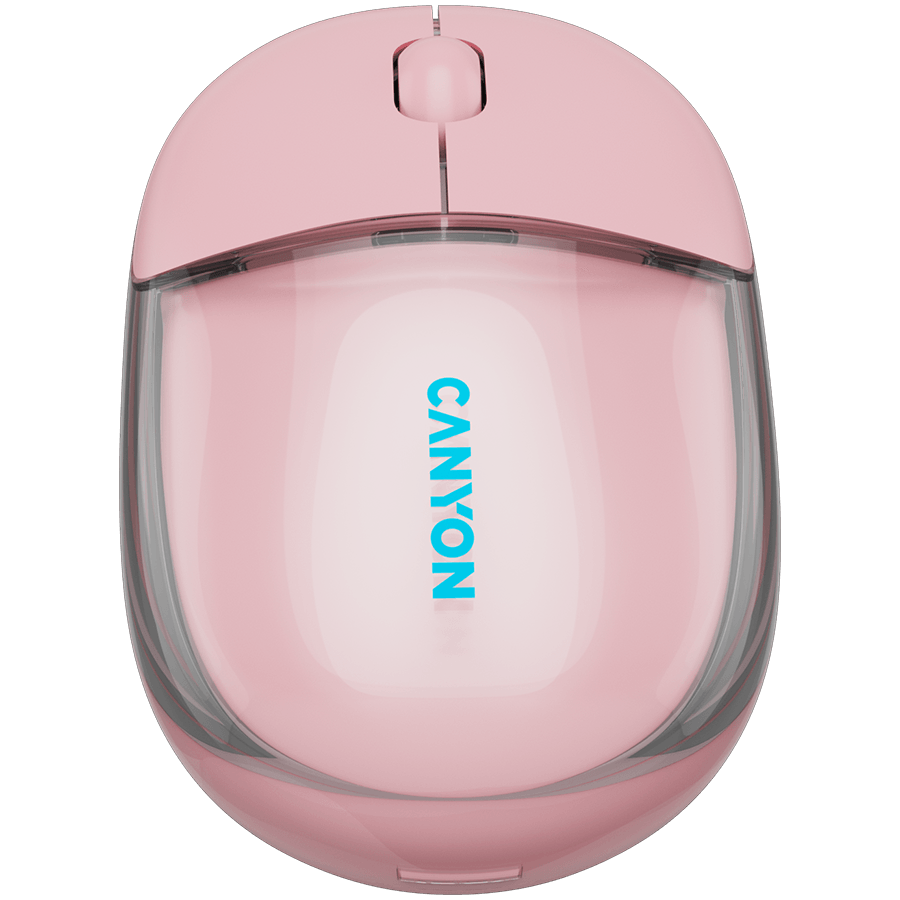 CANYON mouse OnClick 24 BT/ Wireless Transparent/Pink
