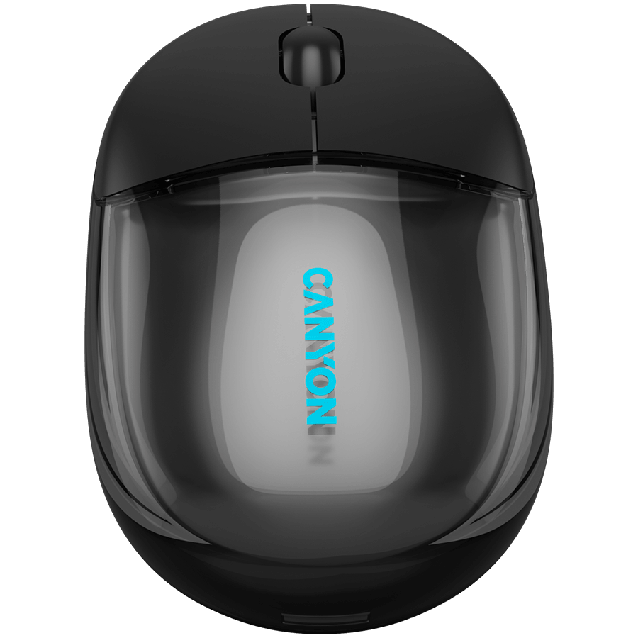 CANYON mouse OnClick 24 BT/ Wireless Transparent/Black