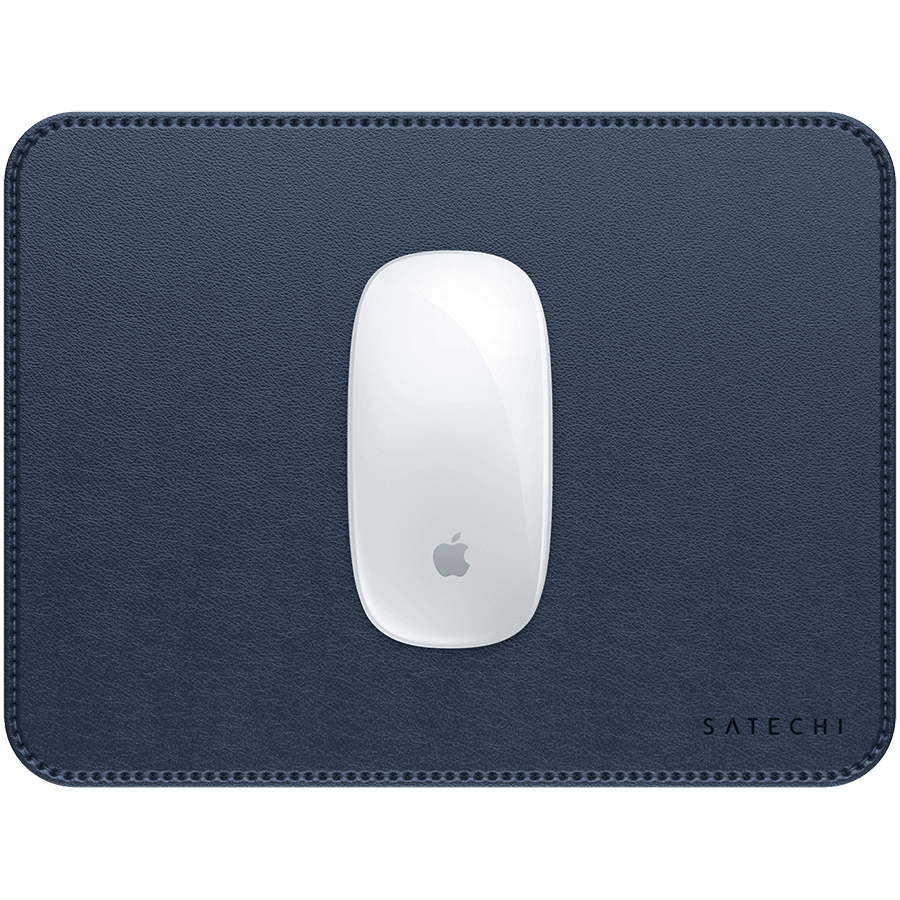 SATECHI Vegan-Leather Premium Mouse Pad (Blue)