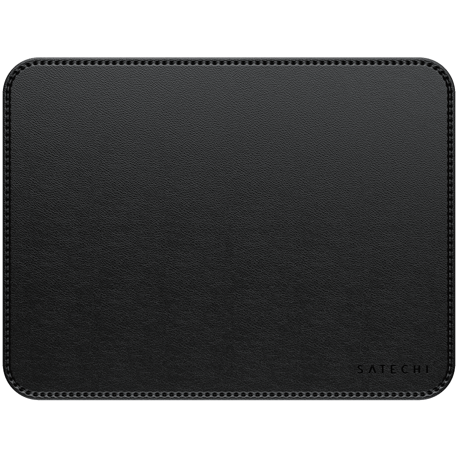 SATECHI Vegan-Leather Premium Mouse Pad (Black)