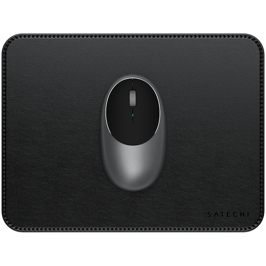 SATECHI Vegan-Leather Premium Mouse Pad (Black)
