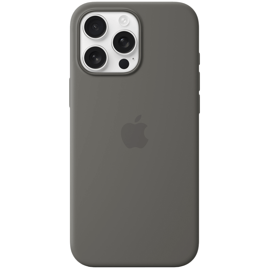Apple iPhone 16 Pro Max Silicone Case with MagSafe - Stone Gray