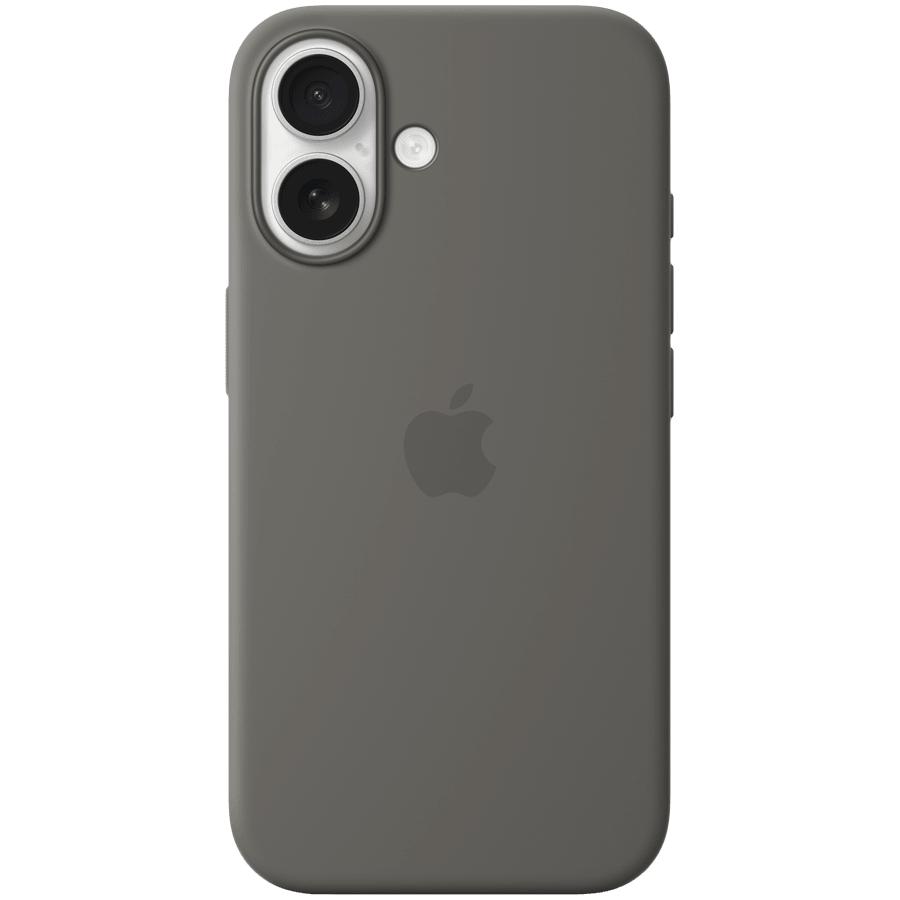 Apple iPhone 16 Silicone Case with MagSafe - Stone Gray