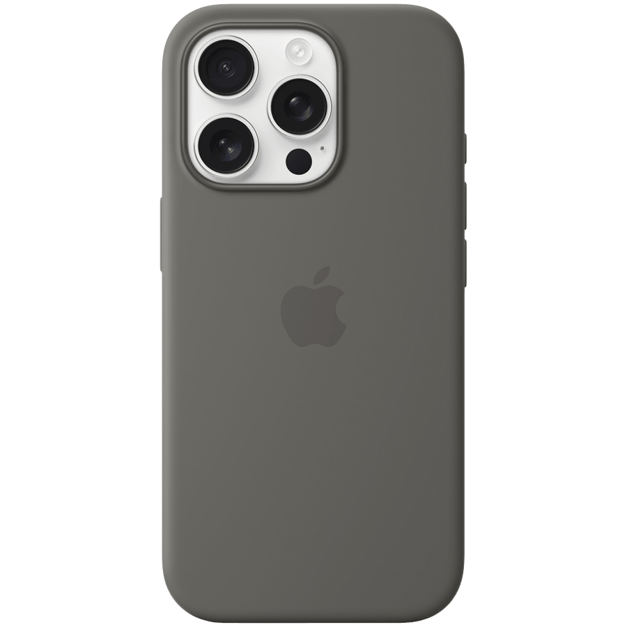Apple iPhone 16 Pro Silicone Case with MagSafe - Stone Gray