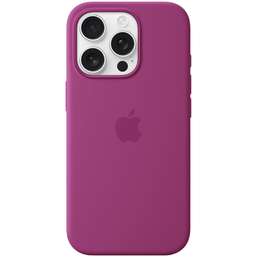 Apple iPhone 16 Pro Silicone Case with MagSafe - Fuchsia