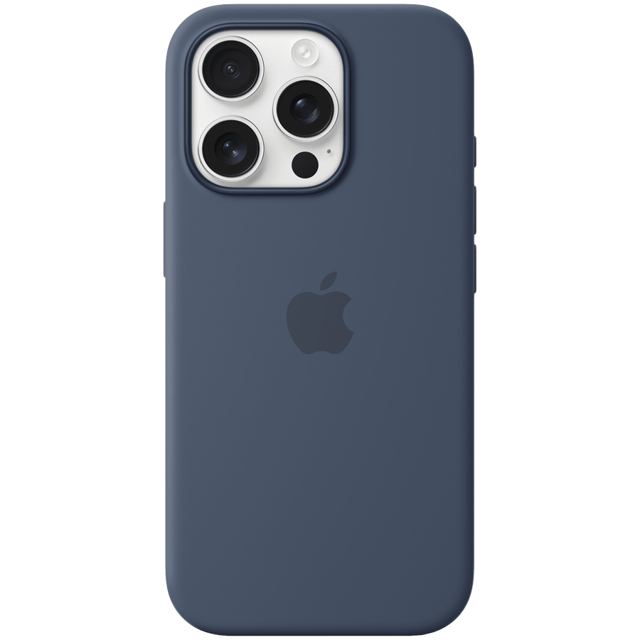 Apple iPhone 16 Pro Silicone Case with MagSafe - Denim