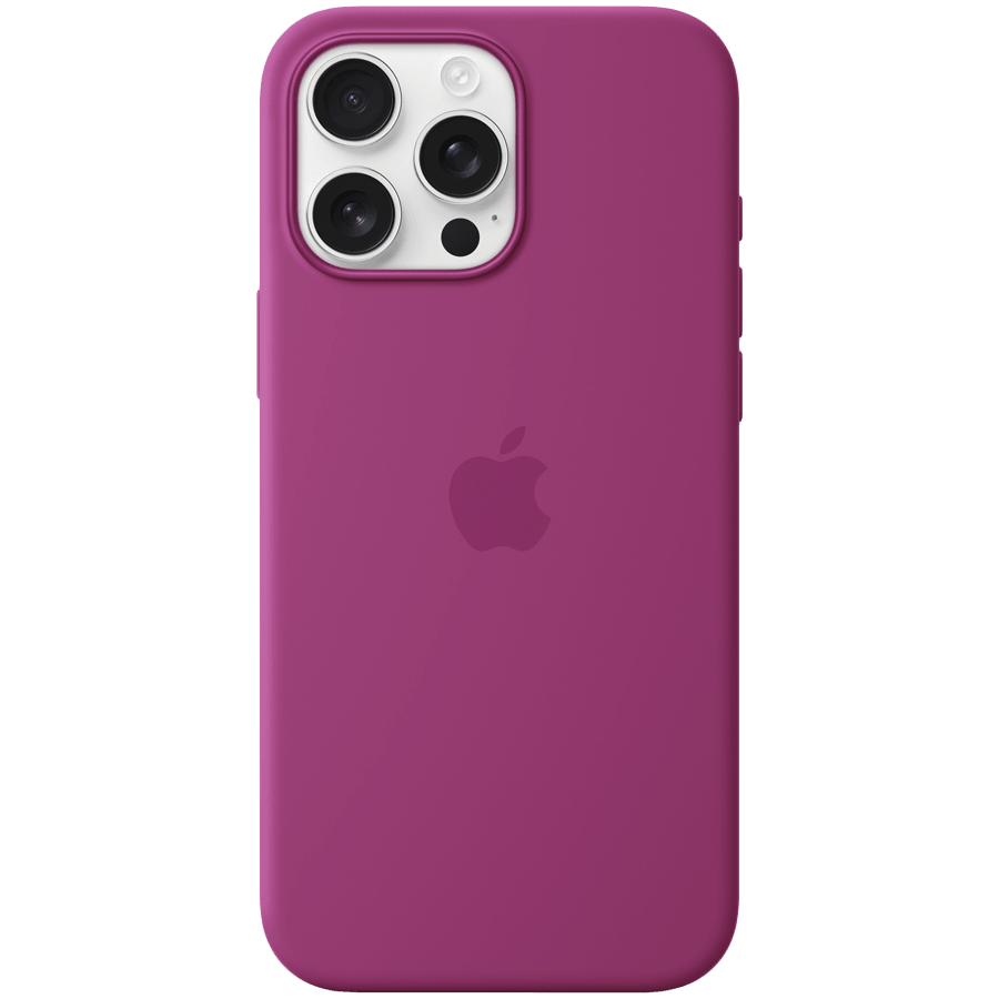 Apple iPhone 16 Pro Max Silicone Case with MagSafe - Fuchsia