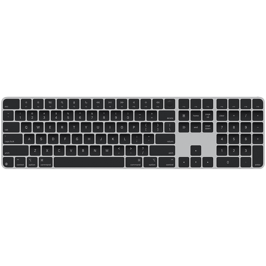 Magic Keyboard with Touch ID and Numeric Keypad for Mac models with Apple silicon - Romanian - Black Keys