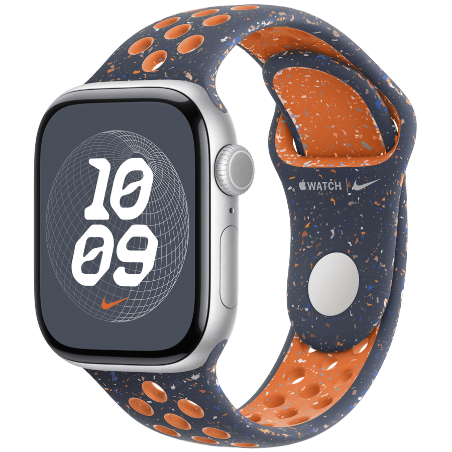 Apple 42mm Blue Flame Nike Sport Band - S/M