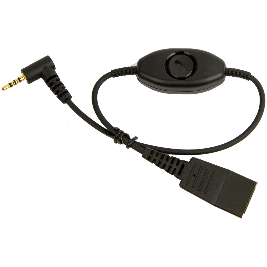 Jabra QD cord to 2, 5mm pin plug, for Cisco