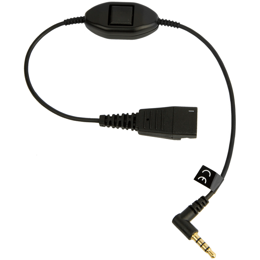 Jabra LINK Mobile QD to 3.5 mm.Connect QD headset to Mobile