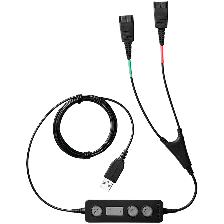 Jabra Link 265 USB with 2 QD Training cable with mute option