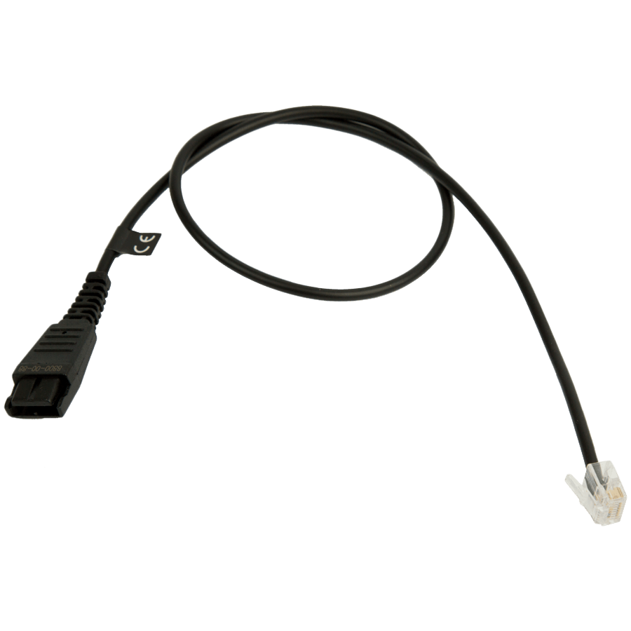 Jabra QD Cord to RJ45, straight, 0, 5 meters; for Agfeo ST40
