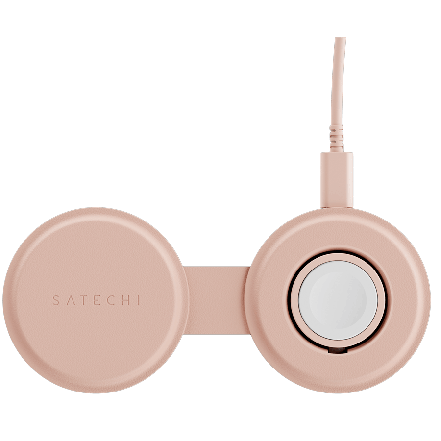 SATECHI OntheGo 2-in-1 Wireless Charger (Desert Rose)