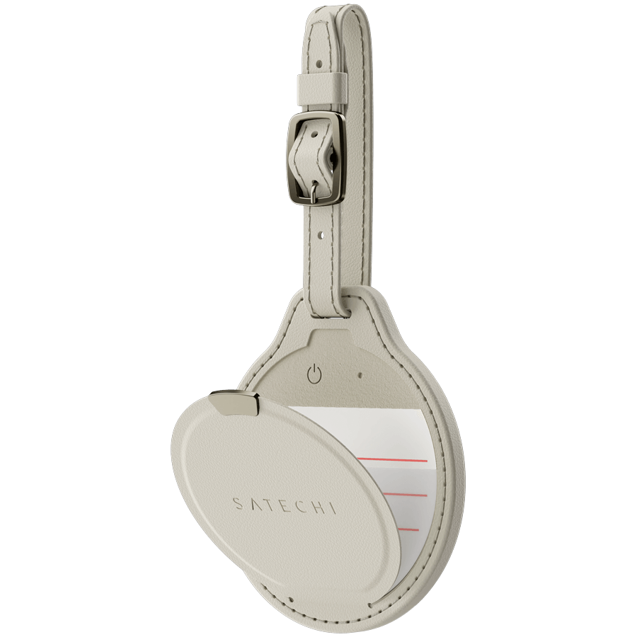SATECHI Vegan-Leather FindAll Luggage Tag (Sand)