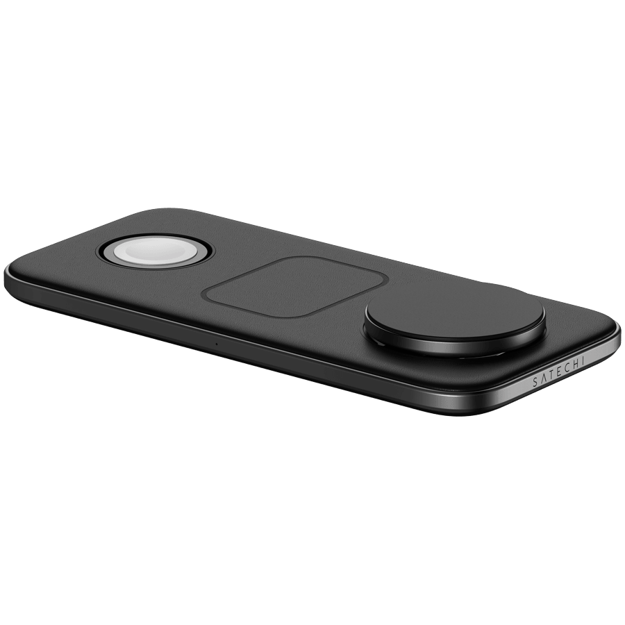 SATECHI Qi2 Trio Wireless Charging Pad - with Type A, C, G plugs
