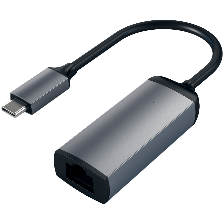 SATECHI Aluminum Type-C to Gigabit Ethernet Adapter Space Gray