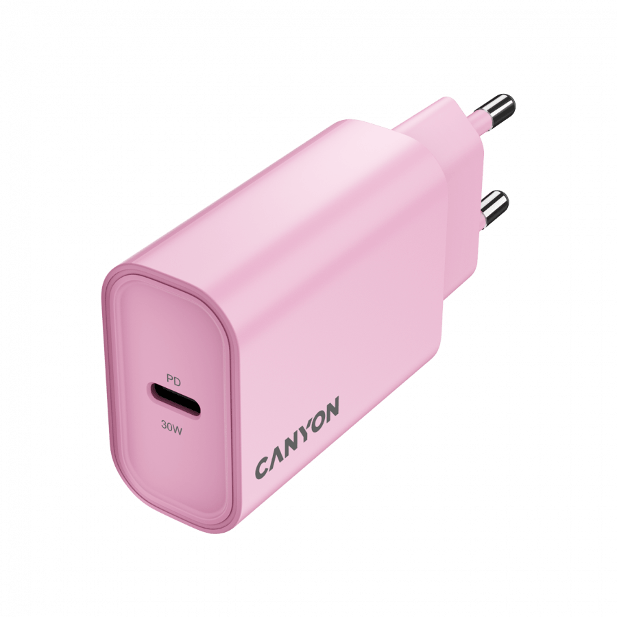 CANYON charger OnCharge 30CL Max Power 30W 1xPD EU Pink