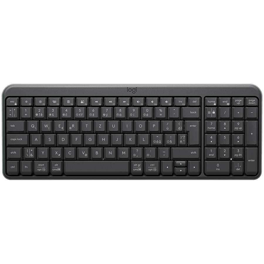 Logitech K250 Compact Bluetooth Wireless Keyboard - GRAPHITE - RUS - 2.4GHZ/BT - INTNL-973