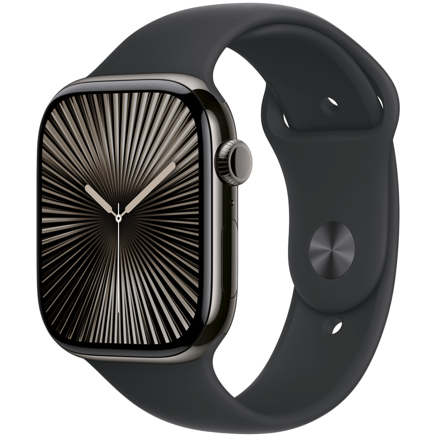 Apple 46mm Black Sport Band - S/M