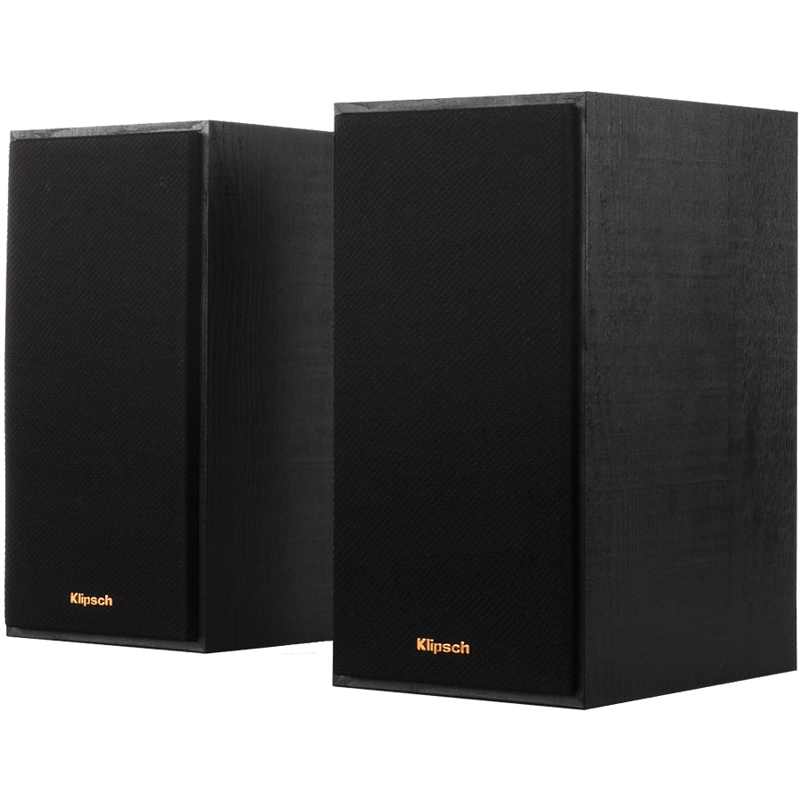 Klipsch Reference R-41PM Powered Bookshelf Speakers, Black, Pair
