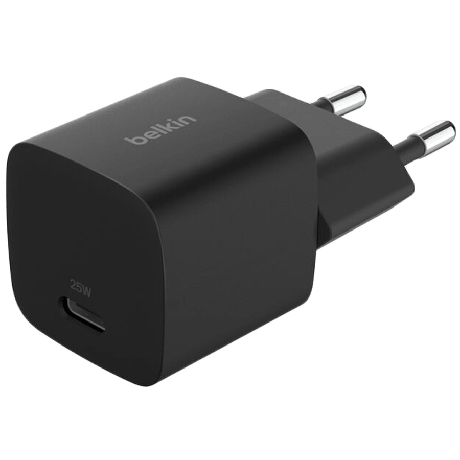 BELKIN 25W USB-C PD WALL CHARGER WITH PPS, BLK