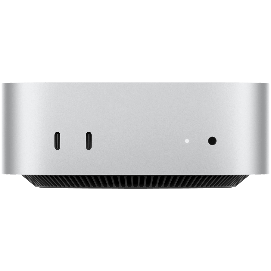 Mac mini: Apple M4 chip with 10‑core CPU and 10‑core GPU, 16GB, 256GB SSD