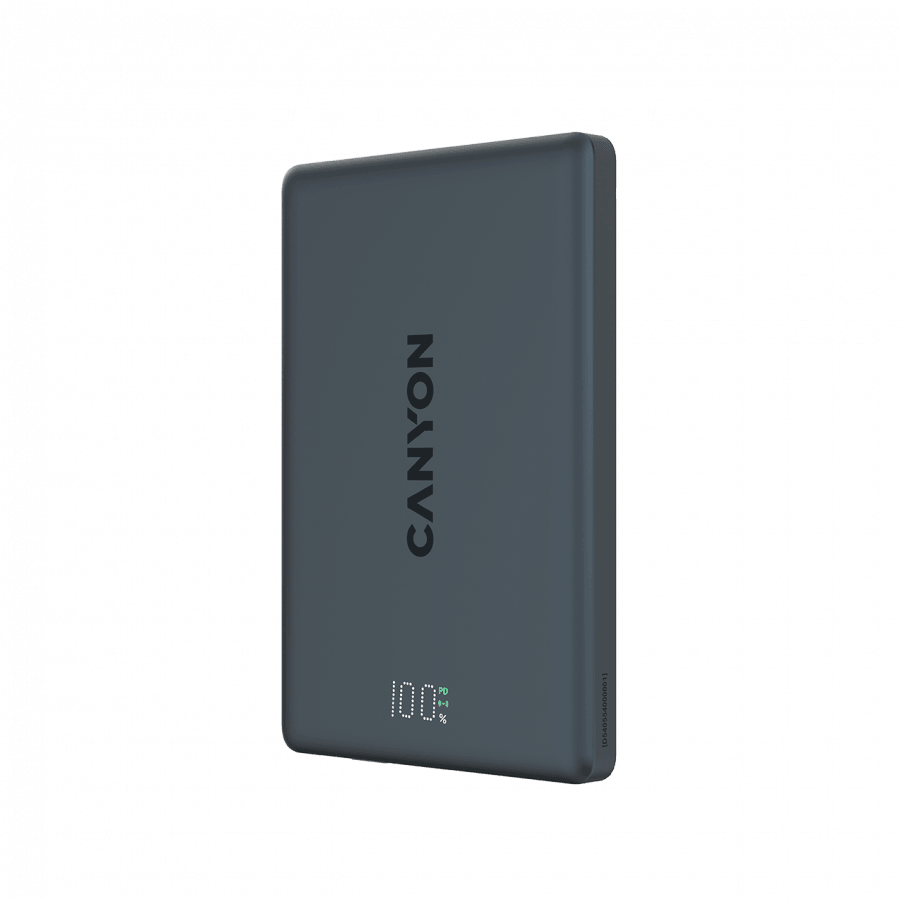 CANYON magnetic power bank OnPower 500 PD20W 5000mAh Aluminium Interstellar Black