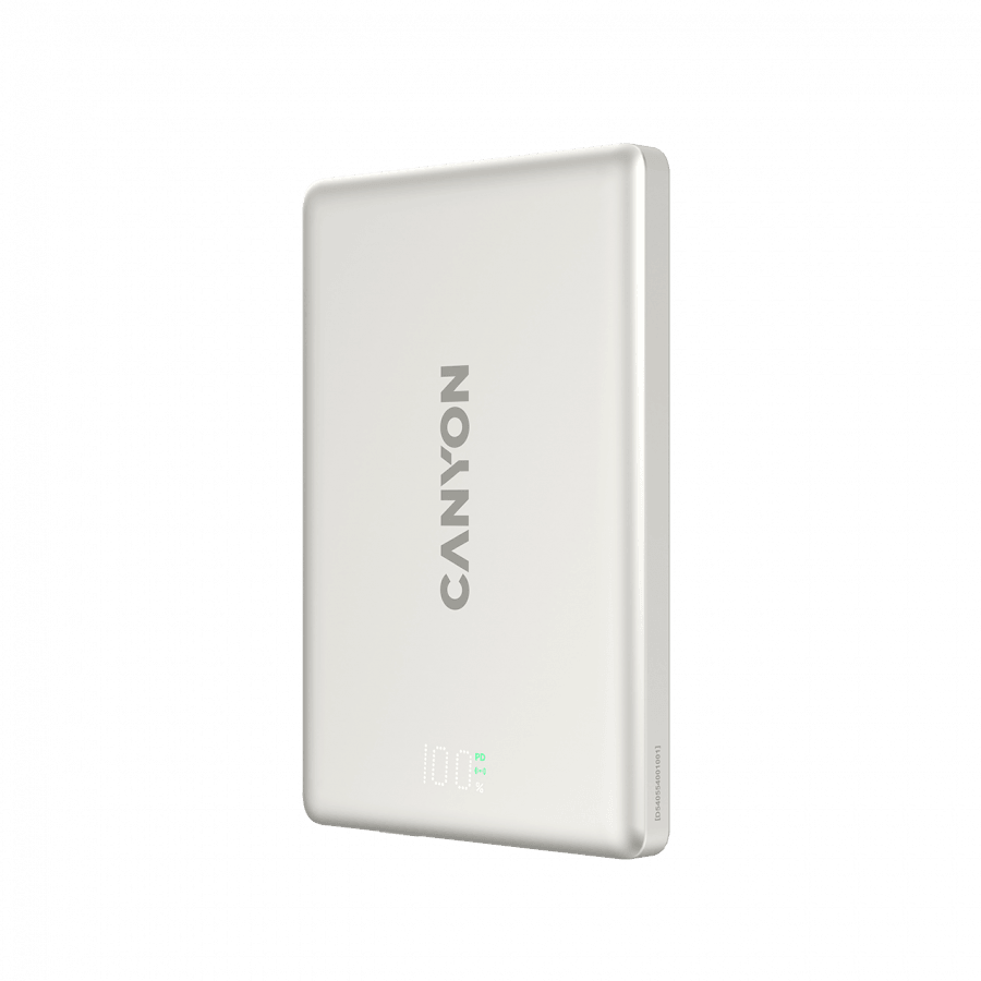 CANYON magnetic power bank OnPower 500 PD20W 5000mAh Aluminium Star Grey