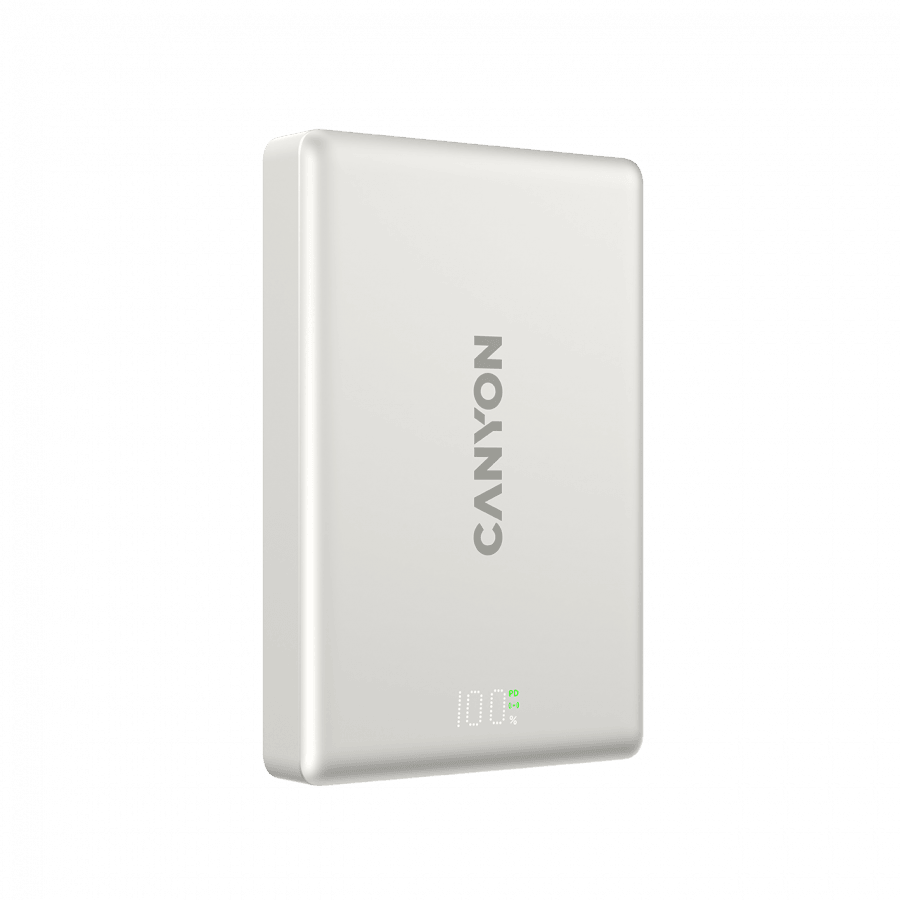 CANYON magnetic power bank OnPower 511 PD20W 10000mAh Aluminium Star Grey