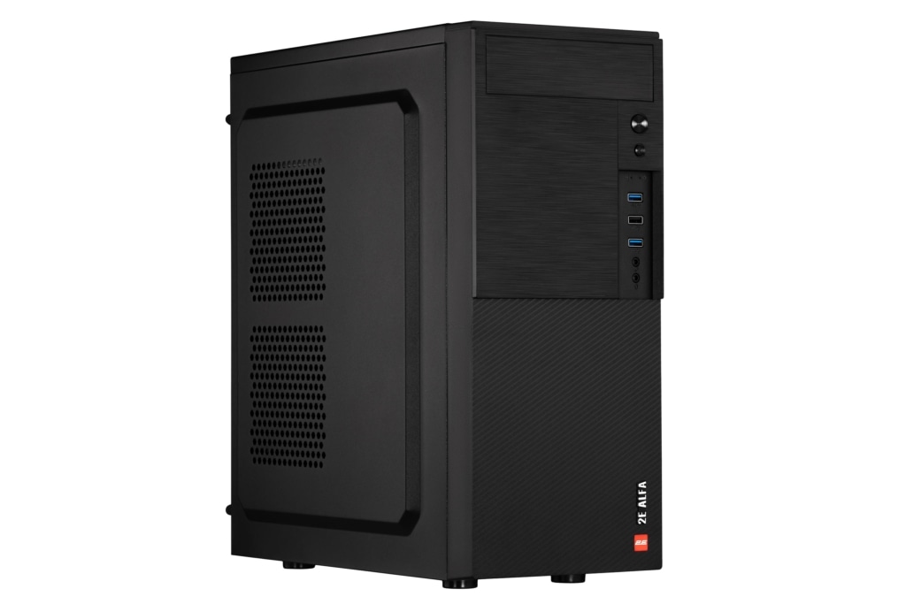 2E PC case Alfa E190-3U without PSU, 2xUSB3.0, 1xUSB2.0, VGA 320mm, ATX, black