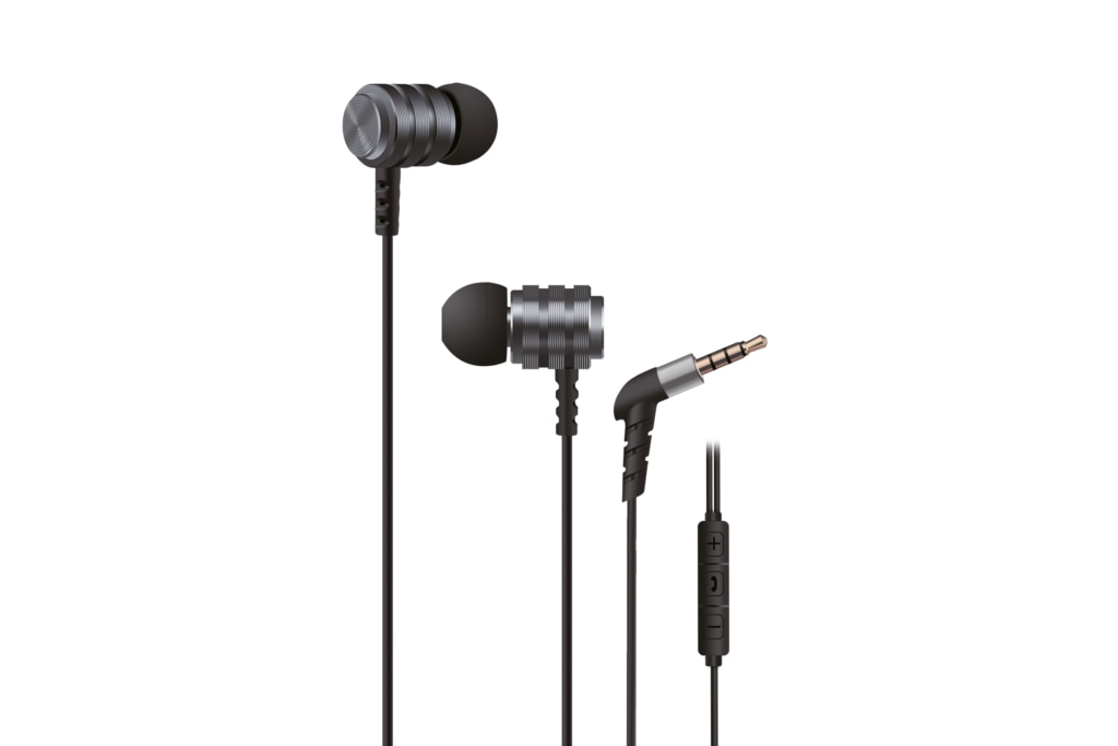 Earphones 2E X1 Extra Bass, Grey